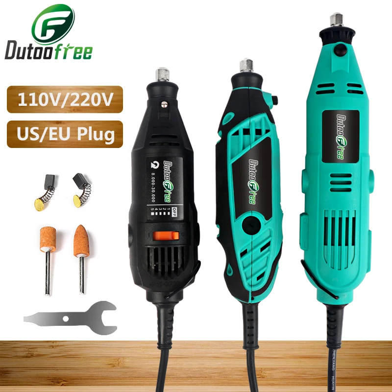 

110V/220V Mini Drill Adjustable Speed Electric Grinder Drill Dremel DIY Drill Engraver For Engraving Grinding Rotary Tool 130W