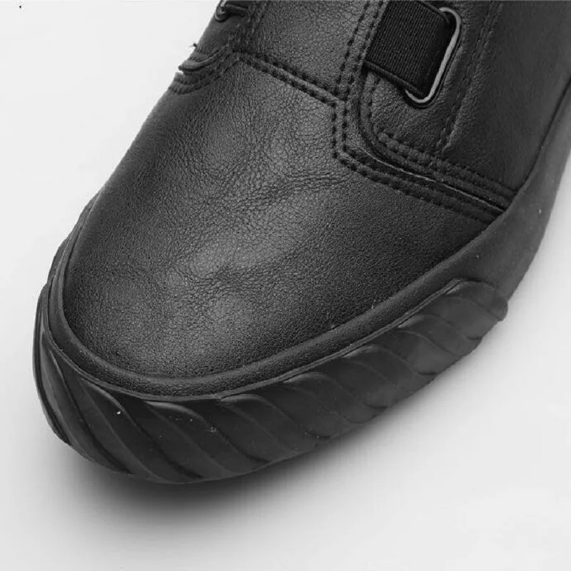 Новинка Сезон осень Повседневные кожаные туфли с высоким берцем Мужская обувь