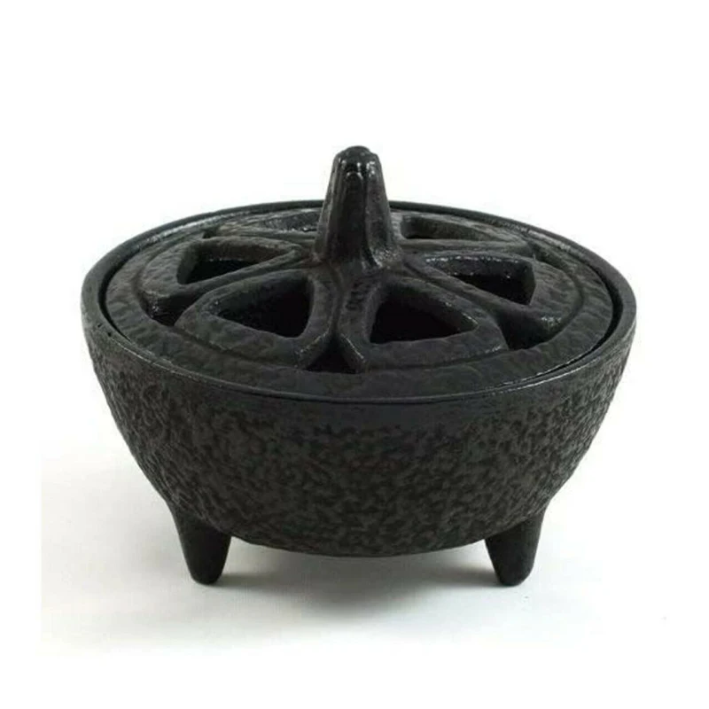 Украшение для дома черный чугунный диффузор в форме лотоса рамка диффузора