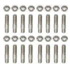 16x 8x M8 шпильки для выхлопных газов из нержавеющей стали и фланцевые гайки для Suzuki GT 550 750 Honda мотоциклетные Выхлопные болты выхлопной винт