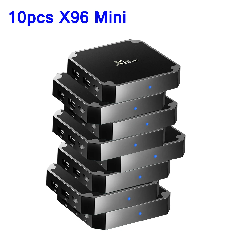 10 шт./лот X96 Mini Amlogic S905W четырехъядерный Android 9 0 Smart TV Box 1G 8G 2G 16G 4K телеприставка