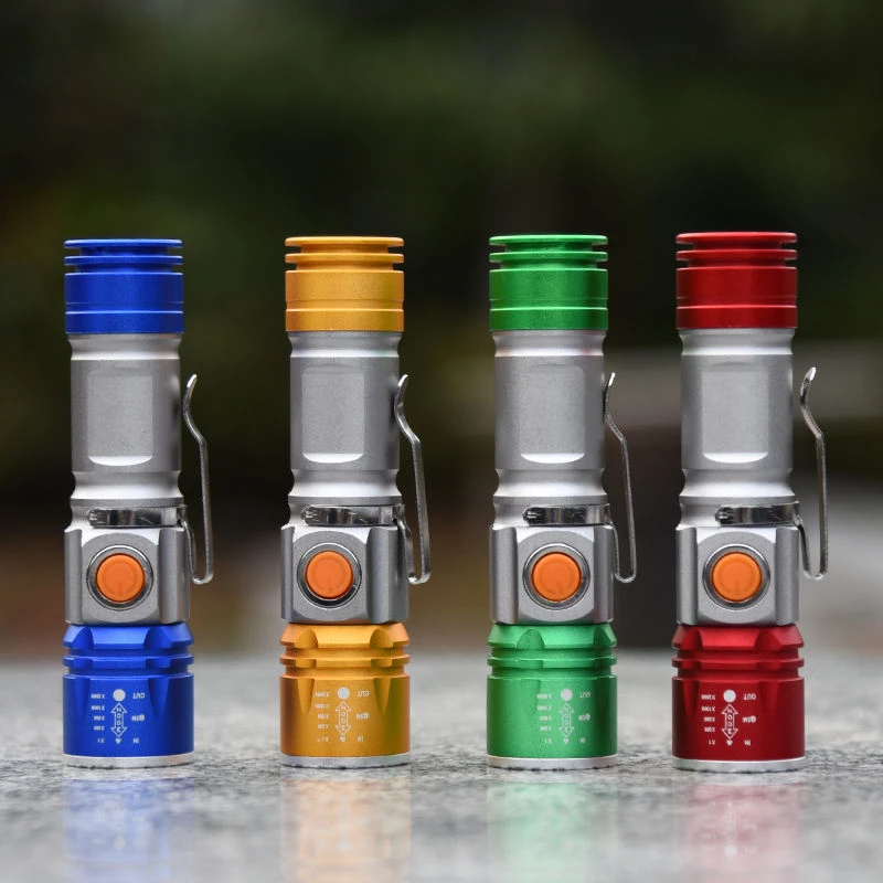 

Портативный Миниатюрный светодиодный фонарик с 3 режимами освещения, светодиодный водонепроницаемый фонарь с USB-зарядкой и телескопически...