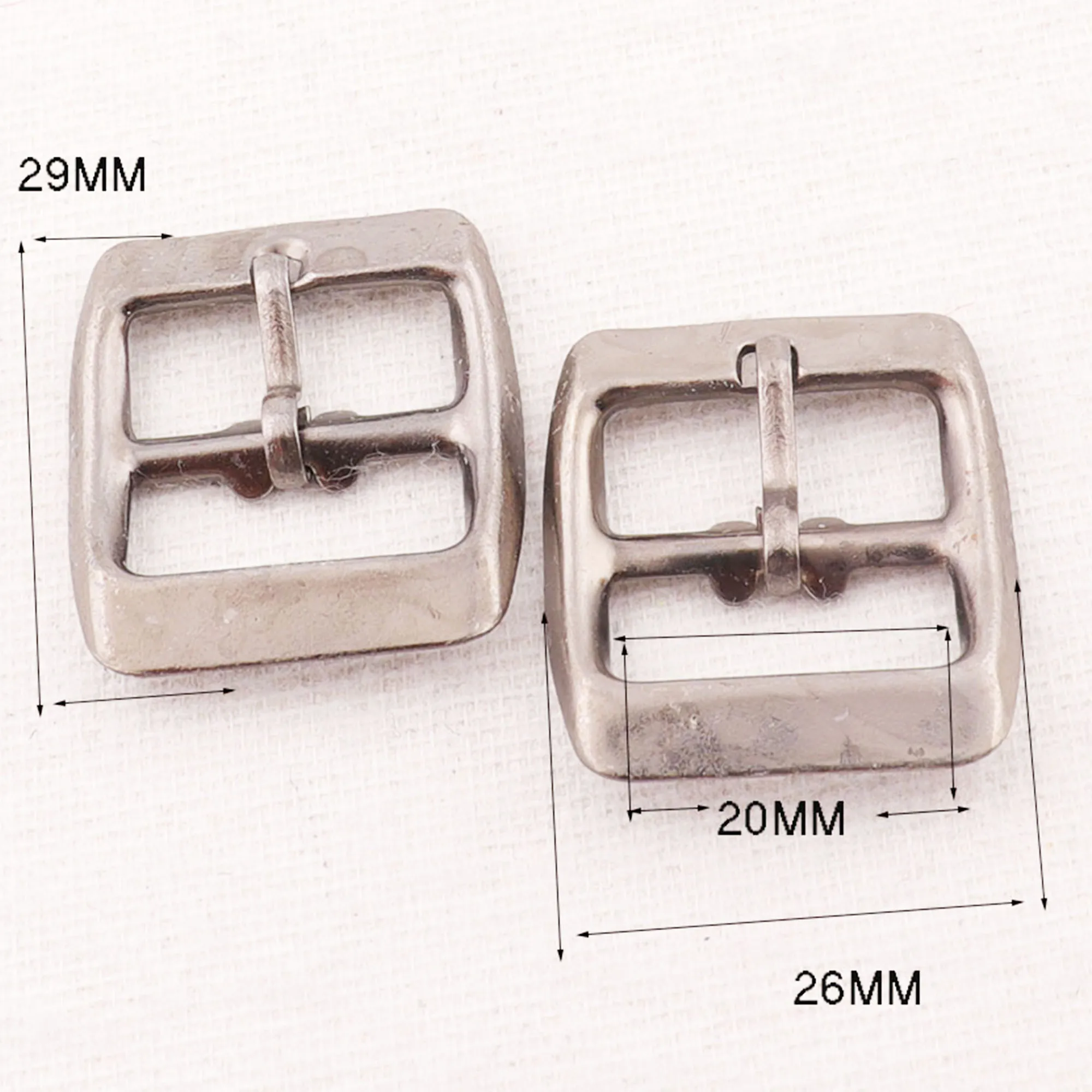 40 шт. стальные серые застежки-пряжки для ремня квадратные центральный бар пряжки
