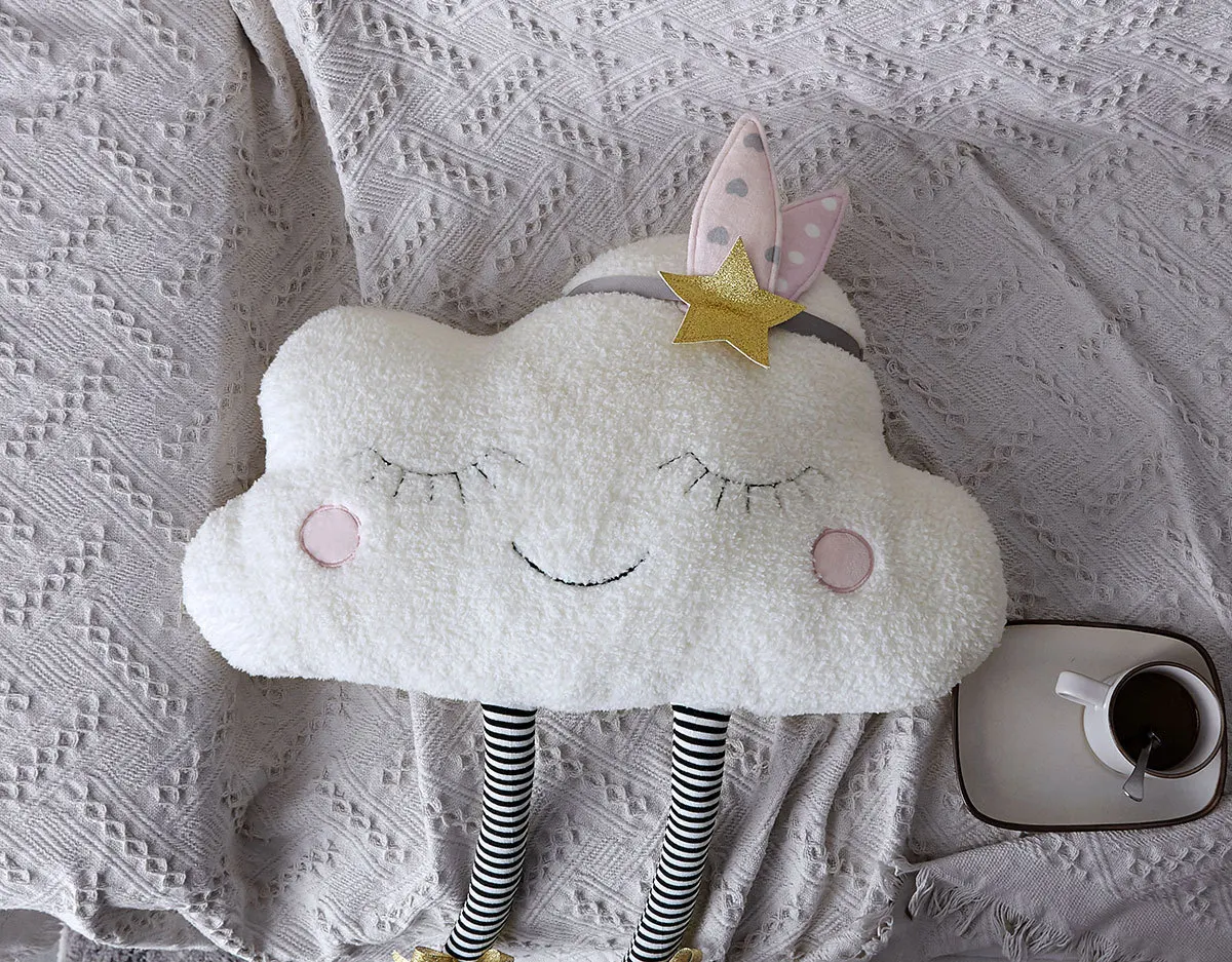 Ins Cloud мягкая плюшевая подушка Kawaii Cloud Мягкие плюшевые игрушки для детей Детские подушки подарок для девочек