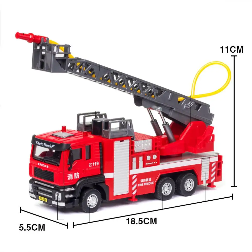 

GloryStar 1:50 Alloy Car Model Engineering Vehicles Educational Sound Light Water Spray Toys