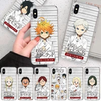 anime the promised neverland phone case for iphone 11 12 13 pro max xr x xs mini 8 7 plus 6 6s se 5s soft fundas coque shell cas