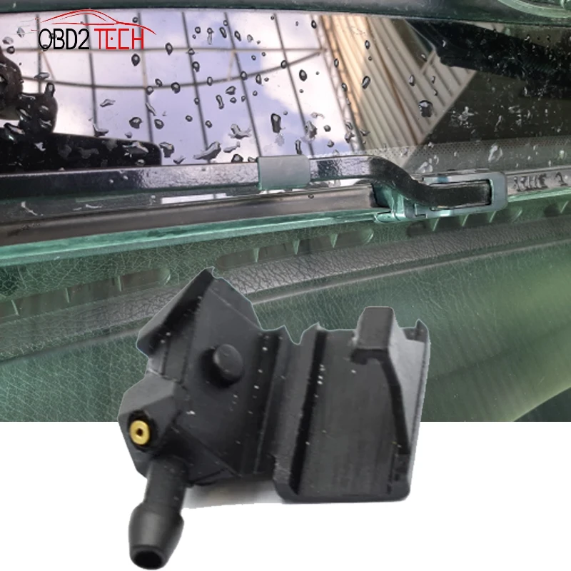 

2Pcs Universal Car Windscreen Washer Wiper Blade Water Spray Jets onto 8mm 9mm Arm Adjusted 4Way Upgrade