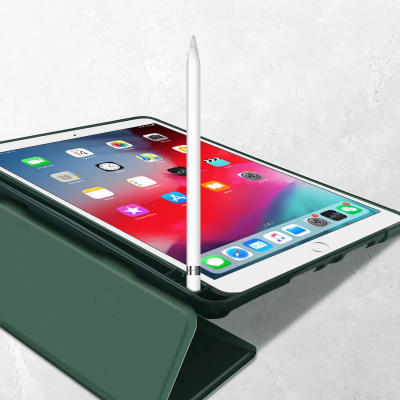 Чехол для iPad 10 2 Pro 5 дюйма Air 3 новый чехол с держателем карандаша из искусственной