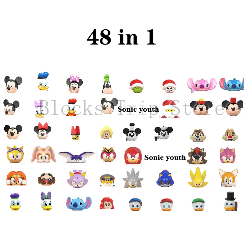 

2021 New Disney Classic Movie Cartoon Minifigures All Characters Mickey Minnie DIY Building Block Toy Model Children's Toy Gift