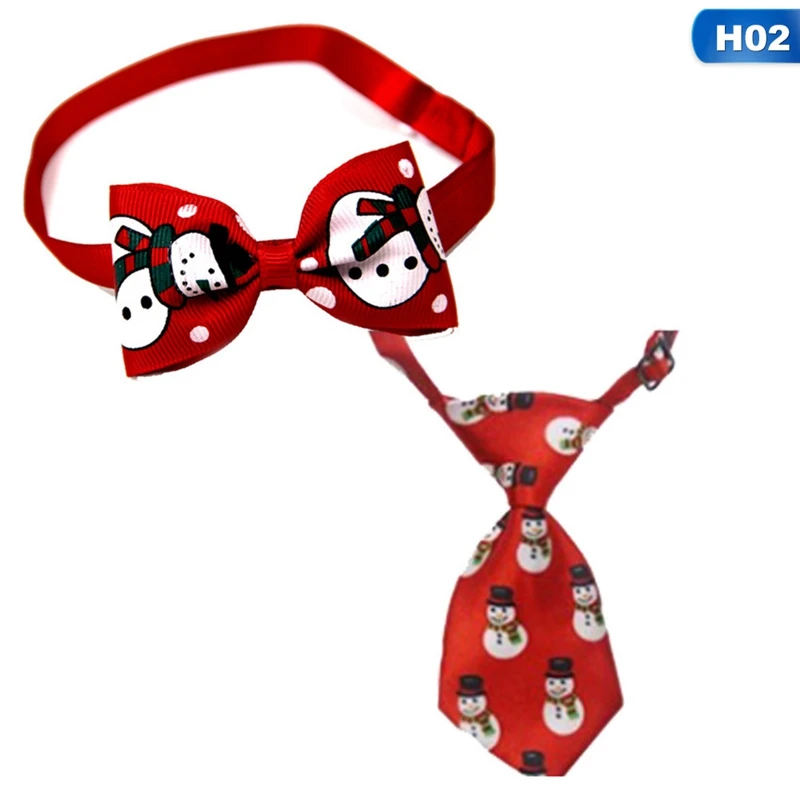 

Christmas Holiday Pet Cat Dog Collar Bow Tie Adjustable Neck Strap Cat Dog Grooming Accessories Pet Product Supplies Christmas