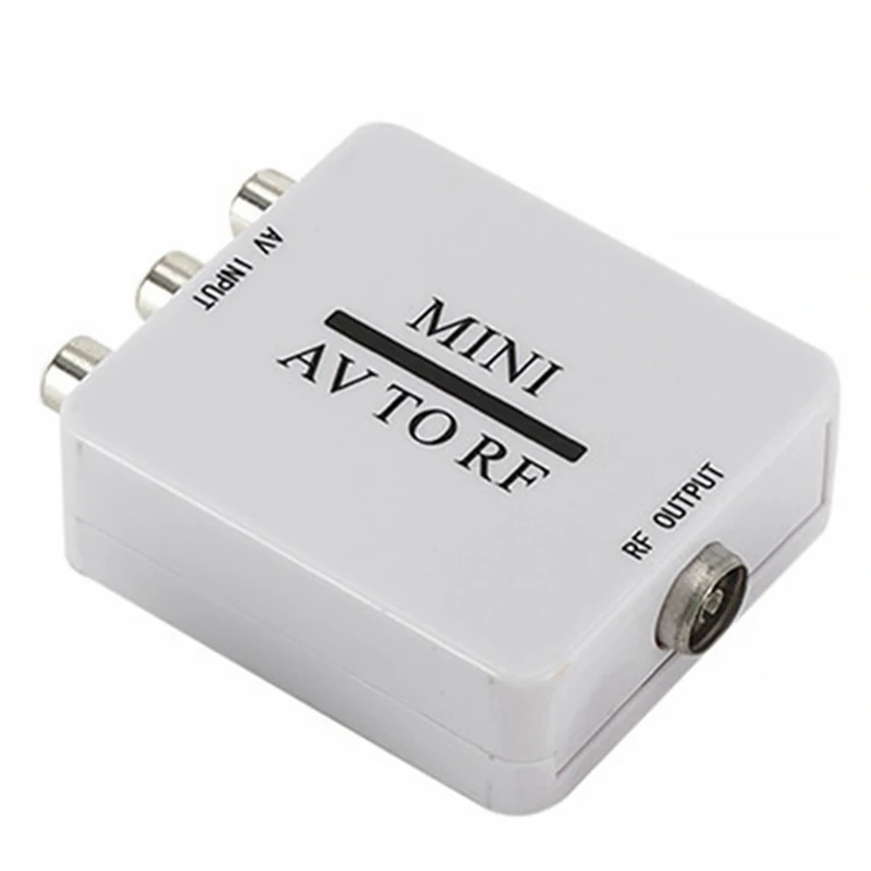 Композитный видеокабель RCA / A V к RF/коаксиальному преобразователю совместимый с