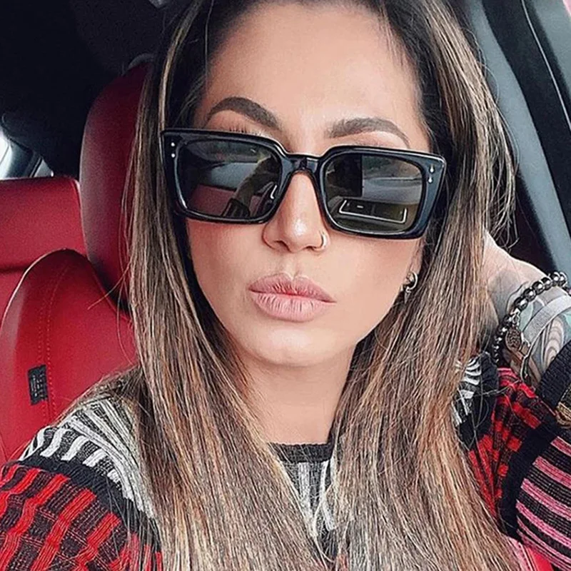 

2021 New FashionSunglasses Women Luxury Brand Designer Retro Sunglass Rectangle Sexy Sun Glasses Female UV400 Eyewears