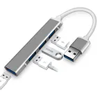 USB-концентратор с 4 портами USB Type-C, 3,0 дюйма, OTG