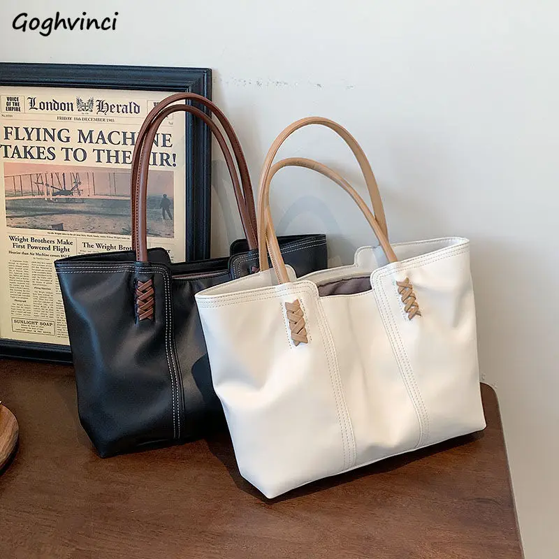 

Shoulder Bags Women Large Capacity Causal Elegant Ladies Totes Simple Zipper Luxury Brand Ins Korean Chic Handbags Mujer Sacos