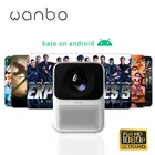 Портативный ЖК-проектор Wanbo T2 Free T2 Pro, поддержка 1080P, вертикальная коррекция, для Xiaomi mijia, для дома и офиса