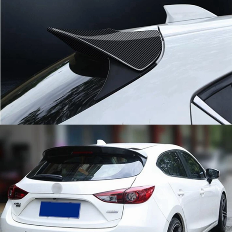 Для Mazda 3 Axela Hatchback 2014 2015 2016 2017 АБС пластик окрашенный цвет задняя крыша багажника