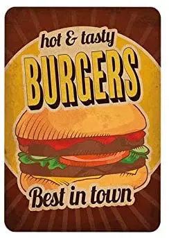 

Metal Sign Food Sign Kitchen Wall Living Room Dining Room Decoration Retro Tin Sign 12x8 inch