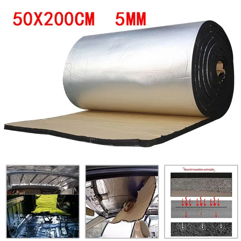 

Universal Waterproof Car Sound Deadener Mat Noise Bonnet Insulation Deadening Hood Engine Sticker Dustproof Practical Dropship