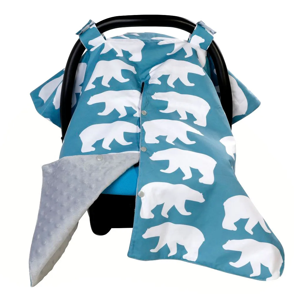 

Baby Car Seat Canopy for Boys Nursing Cover Safety Seat Sun Shade Animals Winter Wind Cover Infant 3 In 1 Stroller Accessories