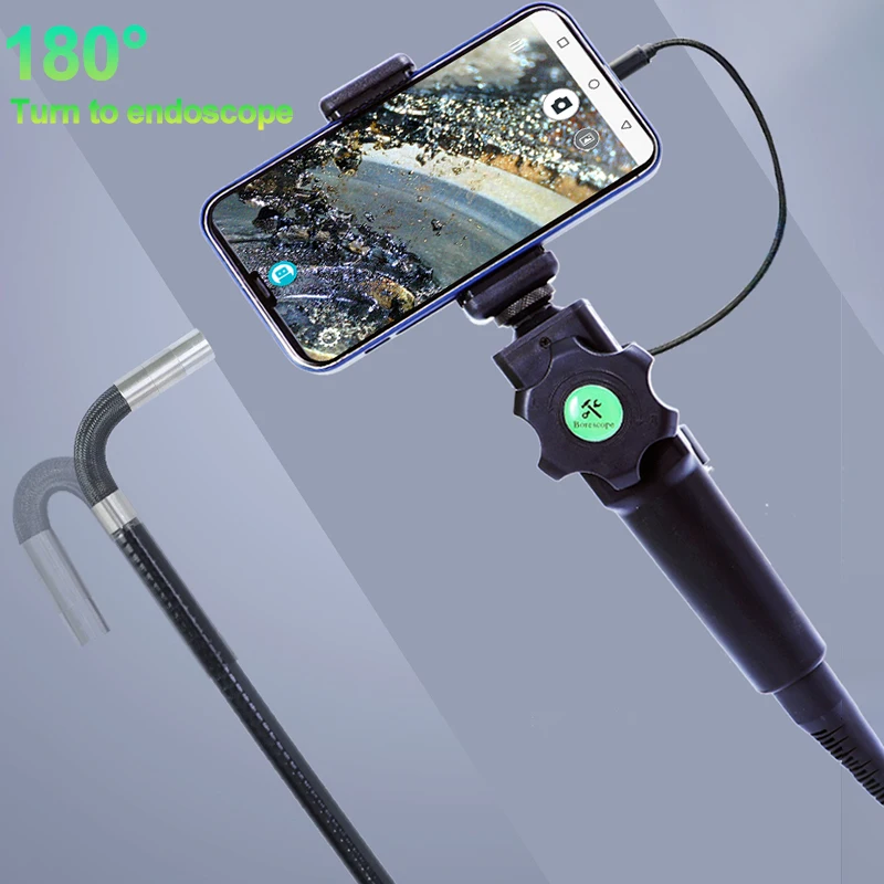 

Multifunctional Steering Industrial Endoscope Photo Taking Video Recording Industrial Steerable Endoscope with 1m Snakelike Tube