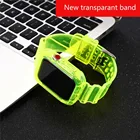 2 в 1 чехол для iwatch 5 ремешок для Apple Watch прозрачная задняя крышка серии SE 6 54321 силиконовый браслет