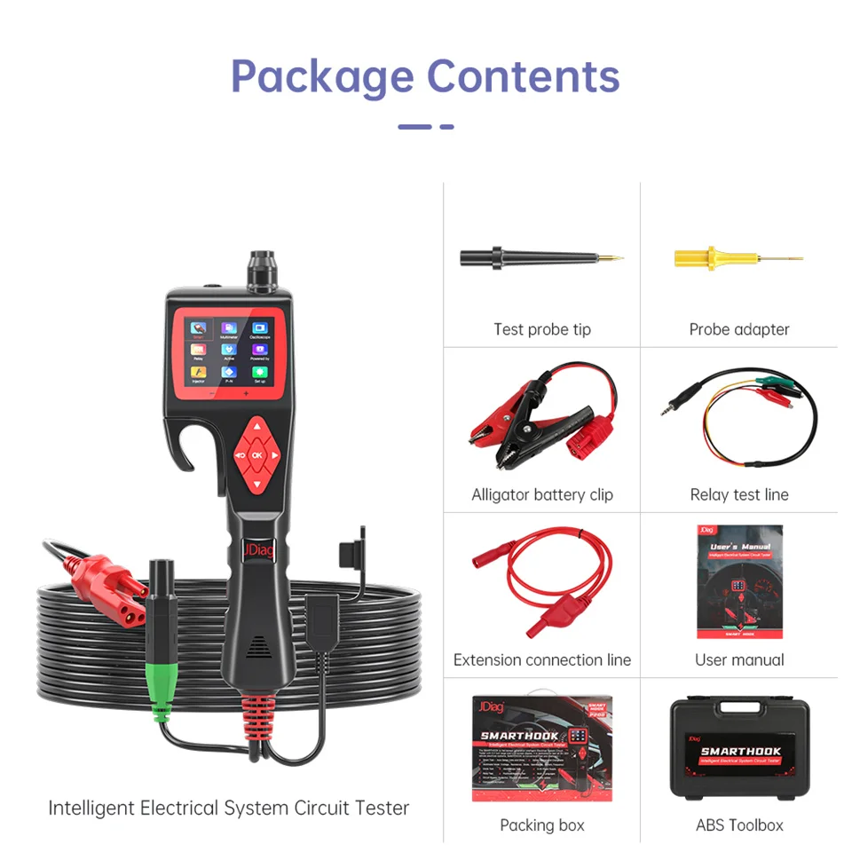 JDIAG P200 умный крюк мощный зонд obd2 новое поколение Интеллектуального анализатора