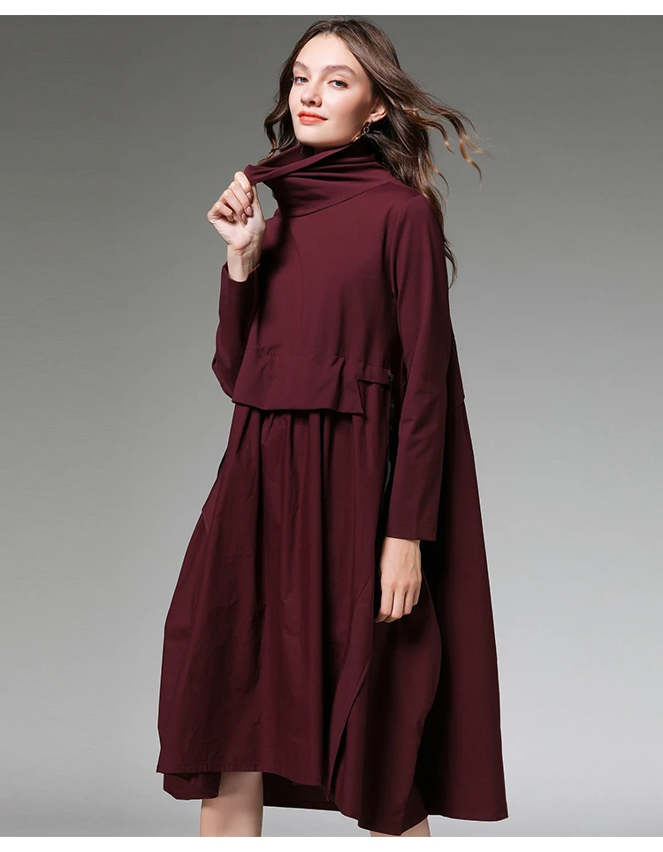 Kpop платья размера плюс женские 2020 новая мода высокое качество весна-осень платье