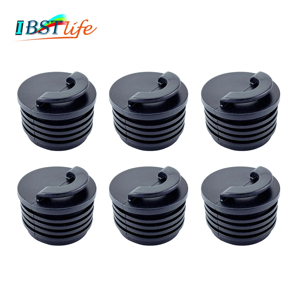

6PCS Universal 40mm Black Rubber Drain Holes Plugs Scupper Stopper Bungs Drainage Kayak Marine Boat Rafting Dinghy Canoe Raft