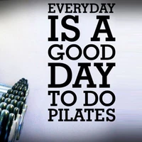 everyday is a good day to do pilates letters removable wall stickers for sport room wallpaper art decals murals 360 009