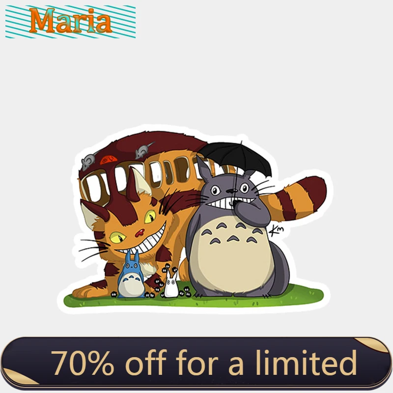 

Car Stickers Laptop Decal Funny Cartoon Totoro Waterproof Vinyl Suitacase Mobile Pitcher Motor Decorate Sunprotective JDM RV A4