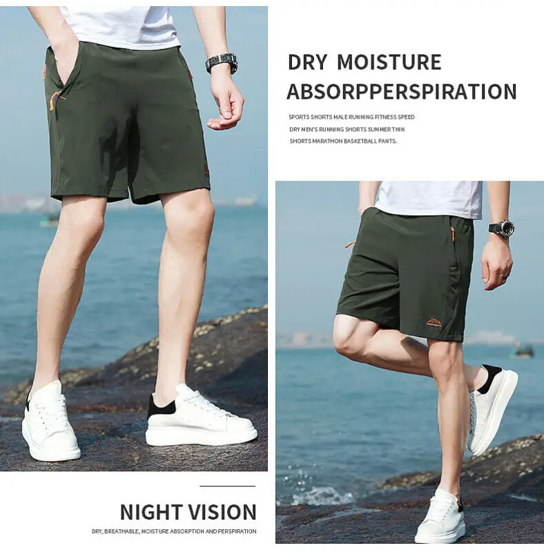 

New Casual Men Shorts Summer Breathable Shorts Fitness Gym Shorts Sport Running Bodybuilding Casual Shorts