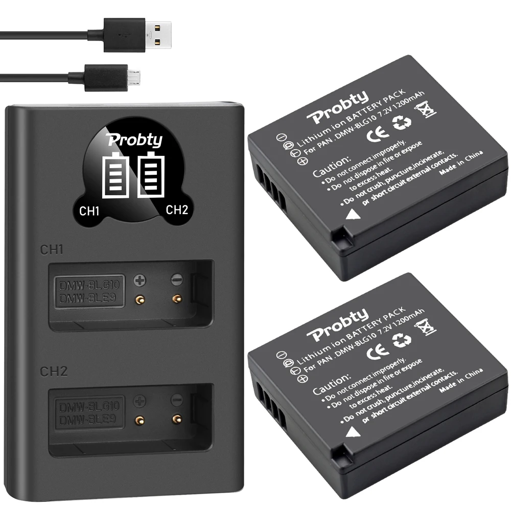Аккумулятор для камеры Panasonic DMW-BLG10 DMW-BLE9 BLG10E DMC-ZS60 DMC-ZS100 DMC-GX7 DMC-LX100 DMC-GF3 DMC-GF5 DMC-GF6 DMC-GX |
