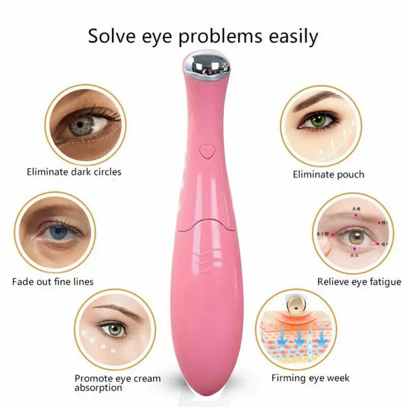 Женский мини массажер для глаз американский Электрический вибрирующий лица