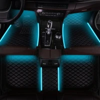 car floor mats for infiniti qx56 qx60 qx70 qx80 q45 q50 q60 leather luminous foot pad auto accessories interior