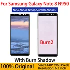 100% Оригинальный AMOLED для SAMSUNG Galaxy Note8 ЖК-дисплей N950 N9500 N950F N950D с жидкокристаллическим сенсорным экраном дигитайзер