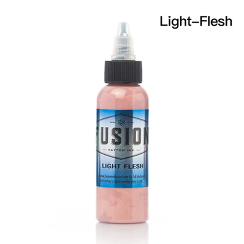 light flesh Набор чернил татуировки пигмент краска для татуау пигмент tintas para labios краска для татуировока пигменты цвет татуировки - Цвет: light flesh