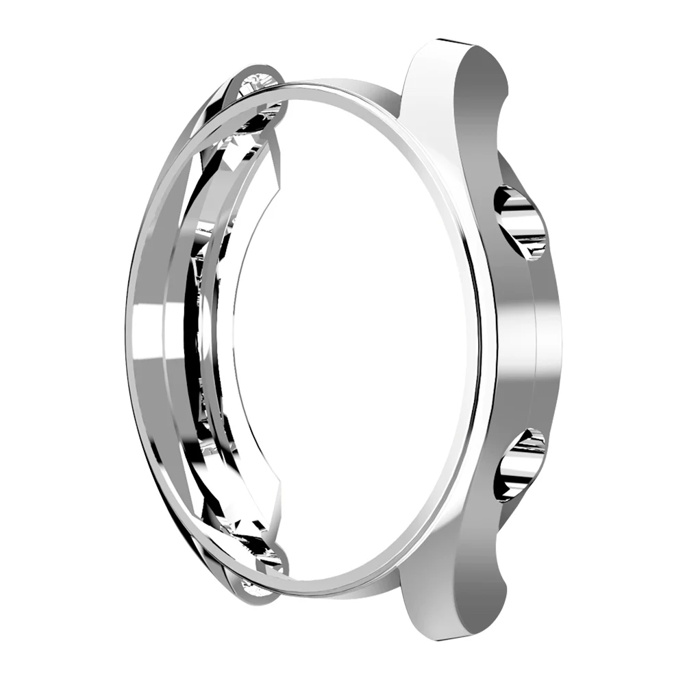 Мягкий ТПУ защитный чехол для huawei Watch GT 2/1 42 мм 46 мм элегантный/Активный/спортивный/модный стиль тонкий бампер рамка аксессуары - Цвет: Silver