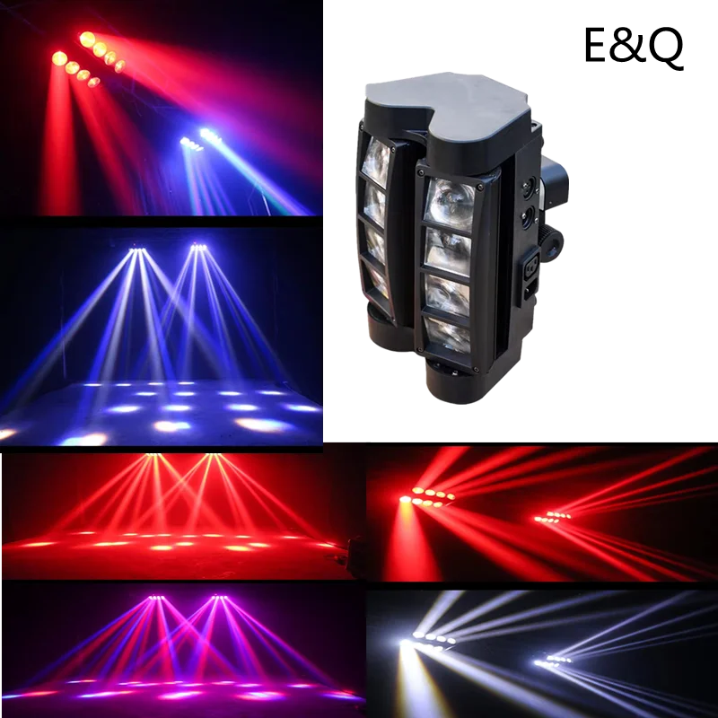 Hot-selling mini spider moving head light, LED light professional DMX512 control channel suitable for disco, dj music party.