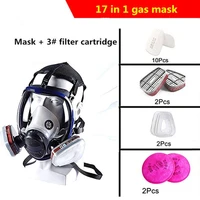 6800 full face chemical mask respirator 7 in 1 gas mask dustproof paint pesticide spray silicone filters for laboratory welding