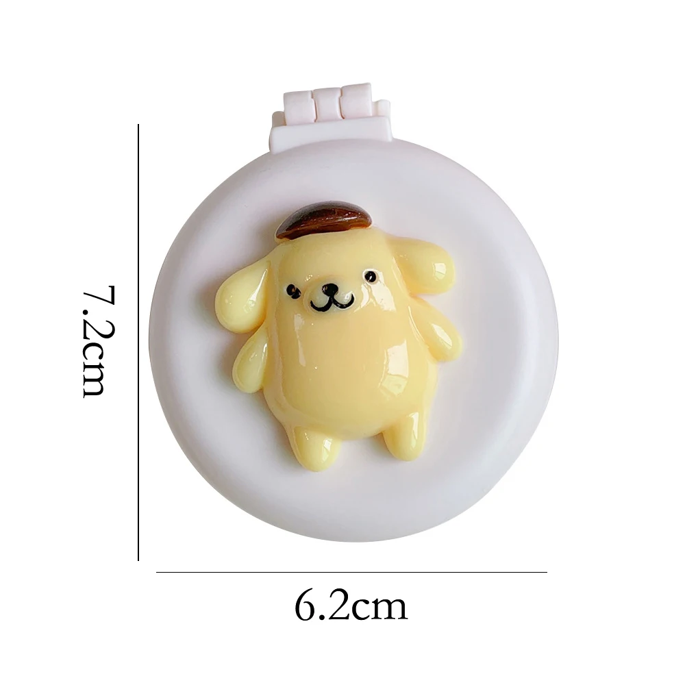 SW с массажной расческой портативное косметическое зеркало милое одностороннее