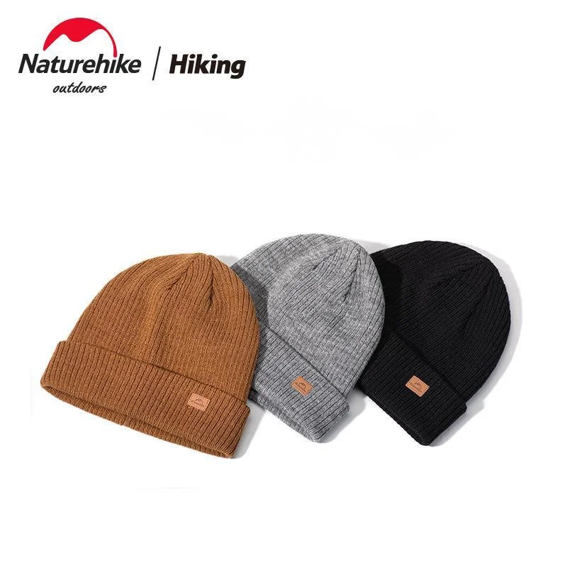 

Naturehike New Wool Folding Knitted Hat Autumn And Winter Outdoor Warm Ear Protection Cap Warm Lock Sports Hat Soft Skin