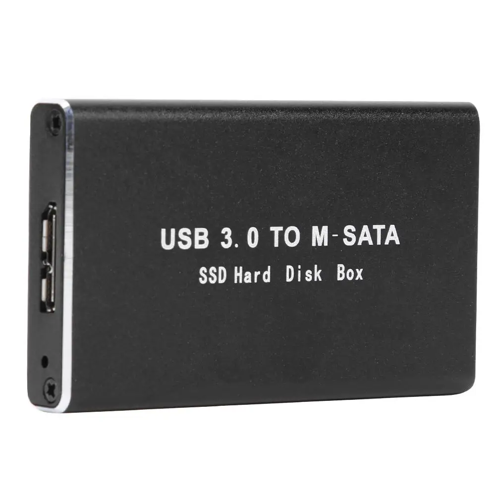 

Мини-чехол для жесткого диска SSD, USB 3,0, адаптер mSATA, док-станция из алюминиевого сплава, чехол для внешнего жесткого диска