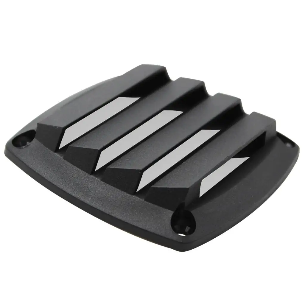 

4x 3" Black Plastic Louvered Vents Boat Marine Yacht Vent Grill Cover