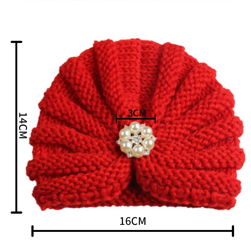

Knit Baby Caps Winter Turban Soft Hat Headbands For Newborn Girls Elastic Hair Bands Headwear For Baby Girls Hair Accessories