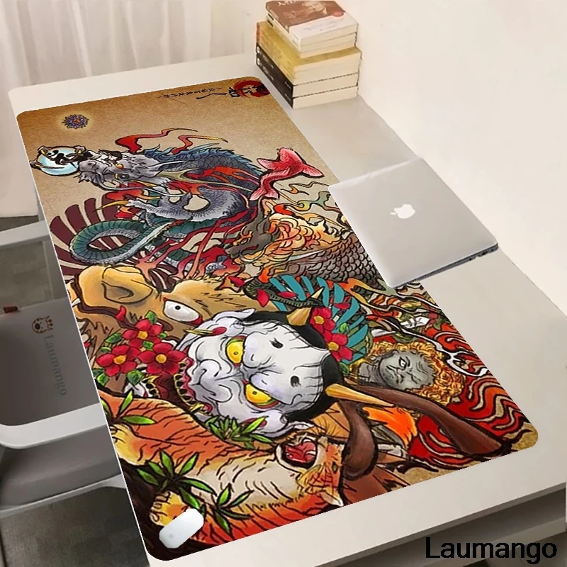 

Elements of Chinese Style Mouse Pad tapis de souris Non-Slip Table Keyboard Desk Mat Gamer PC Rubber Carpet Red Dragon Mousepad