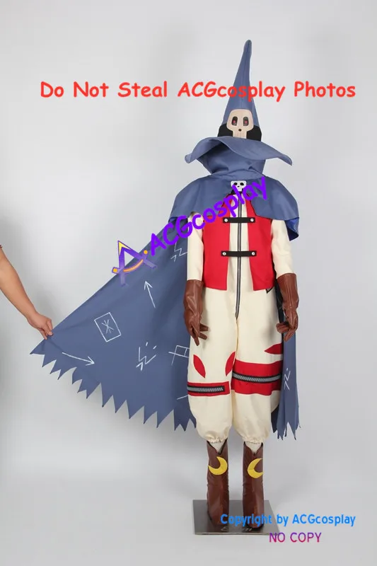 Digimon Приключения Wizardmon косплейный костюм ACGcosplay включают в себя большой шляпкой и