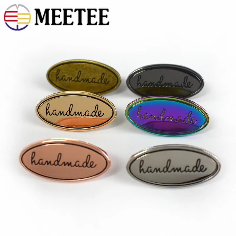 Meetee 10/30 шт. 20x40 мм Металлические мешки ручной работы декоративные булавки ярлыки