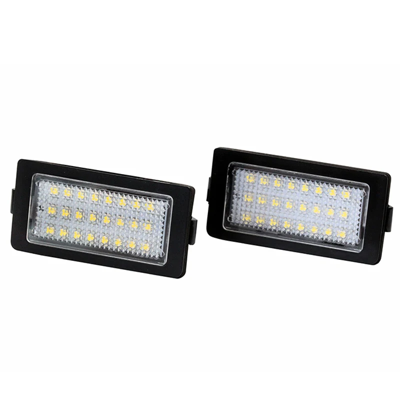 

HAUSNN 2pcs/set LED License Plate Lamp for BMW E38 95-01 Error Free with Bulit in Canbus 24# High Quality SMD LED Original Plug
