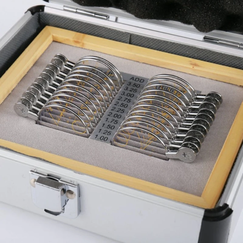 

Optical Progressive Lens Set Trial Lens Set Ophthalmic Trial Lenses Case