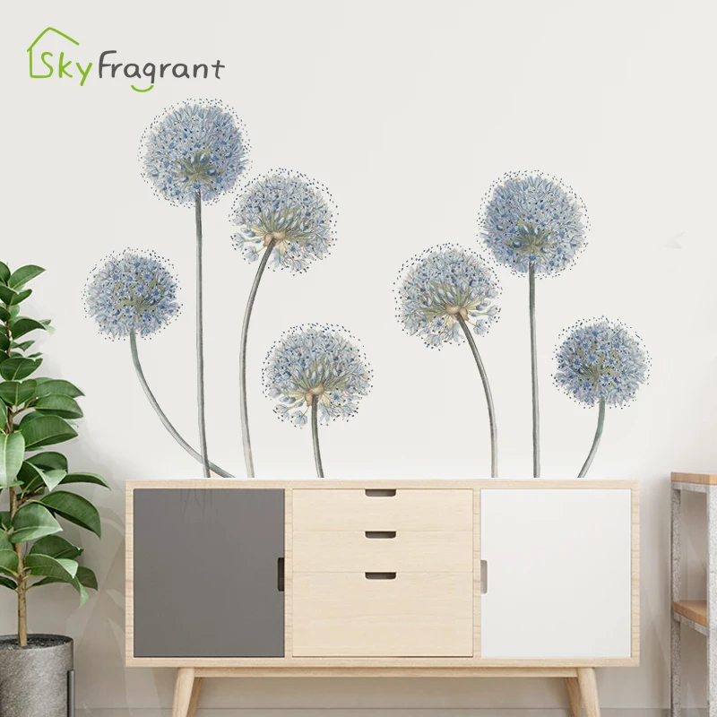 

Large creative dandelion wall sticker living room sofa background wall decor bedroom decor self-adhesive stickers home decor